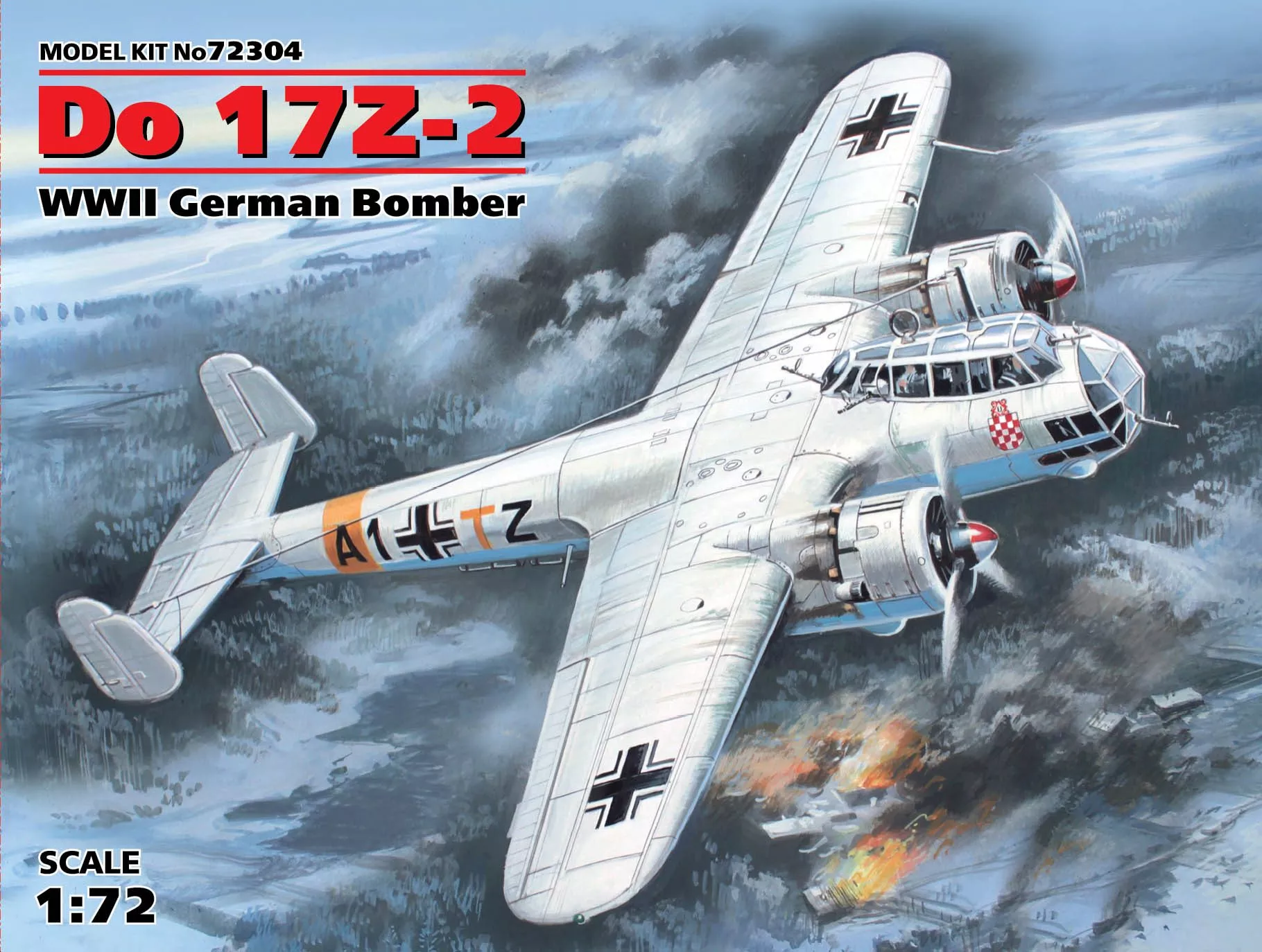 ICM - Do 17Z-2. WWII German Bomber